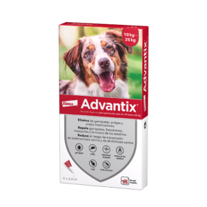 ADVANTIX PACK 10-25KG (4 pipetas x 2,5ml)