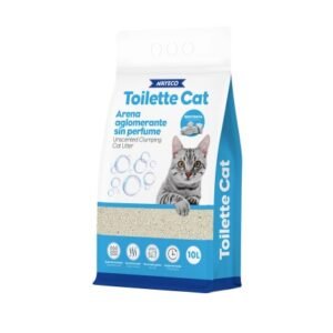 TOILETTE CAT ARENA AGLOMERANTE BENTONITA SIN PERFUME 10L
