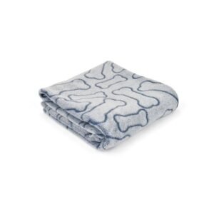 MANTA HUESOS AZUL 100X70cm