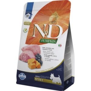N&D DOG PUMPKIN CORDERO & ARANDANO ADULT MINI 2,5KG