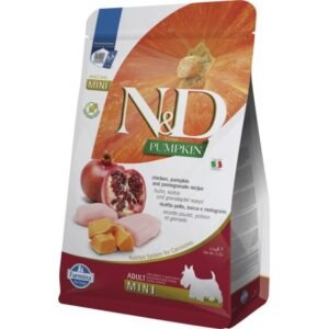N&D DOG PUMPKIN POLLO & GRANADA ADULT MINI 2,5KG