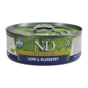 N&D CAT PRIME ADULT CORDERO & ARANDANO 70GR