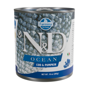 N&D DOG OCEAN BACALAO & CALABAZA 285GR