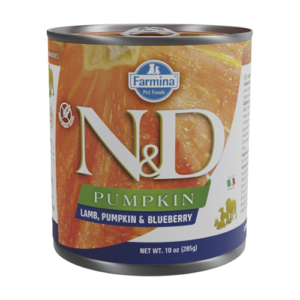 N&D DOG PUMPKIN CORDERO & CALABAZA & ARANDANO 285GR