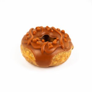 DONUT DE POLLO GLASEADO DE ZANAHORIA 7CM