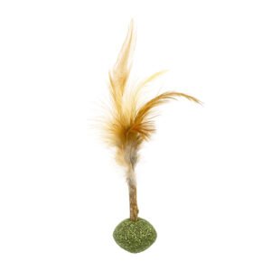 PALO MATATABI CON PELOTA DE CATNIP Y PLUMAS