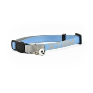 COLLAR GATO X-TRM NEON FLASH AZUL 10mm x 22-33cm