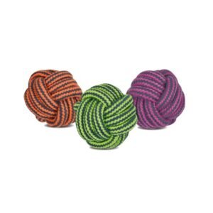 PELOTA CUERDA DENTAL BICOLOR 6cm-75gr