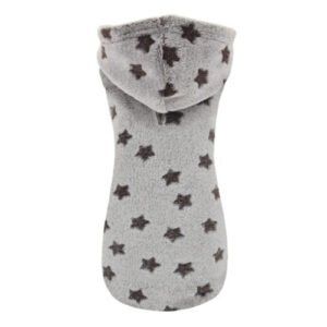 SUDADERA CON CAPUCHA ESTRELLAS MARRON