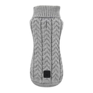 JERSEY PUNTO TRENZA GRIS