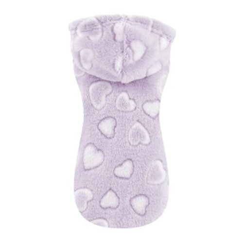 SUDADERA CON CAPUCHA CORAZON LILA