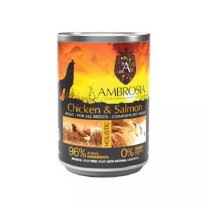 AMBROSIA GF POLLO Y SALMON 400GR