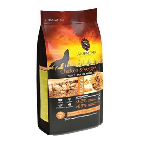 AMBROSIA GF ADULT POLLO Y VERDURAS