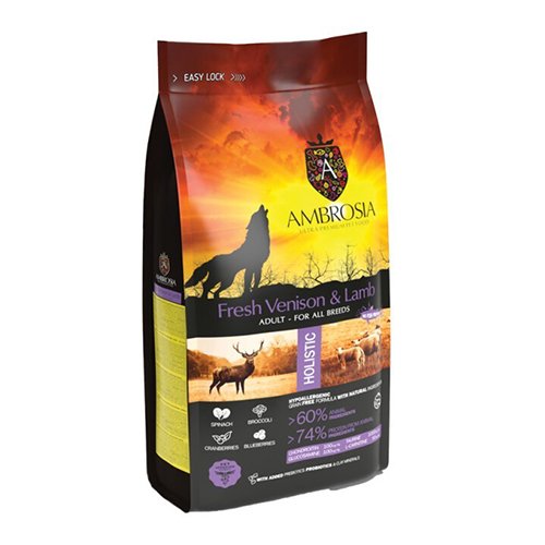 AMBROSIA GF ADULT VENADO Y CORDERO