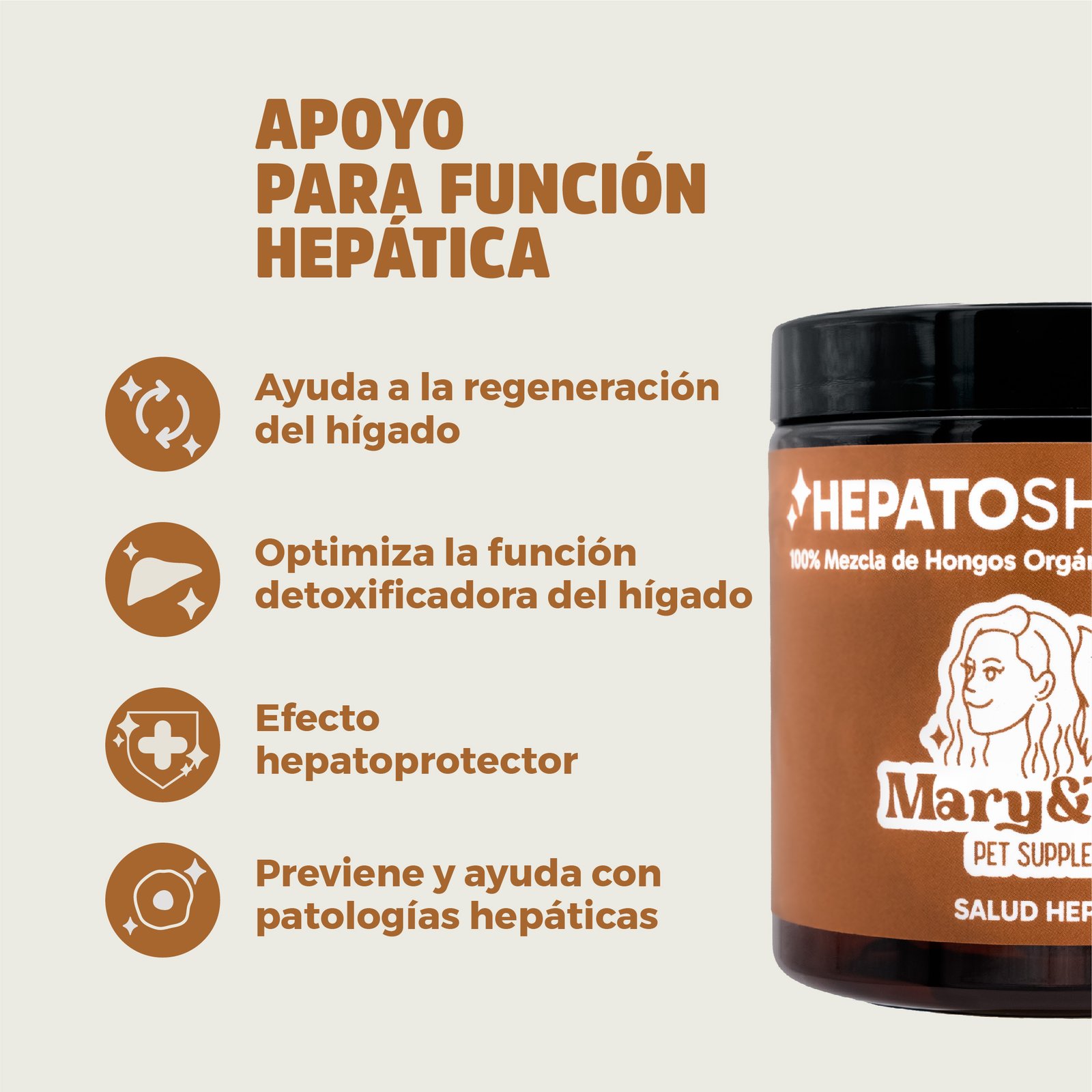 MARY&TRUFA HEPATO SHROOMS 75GR - Imagen 3