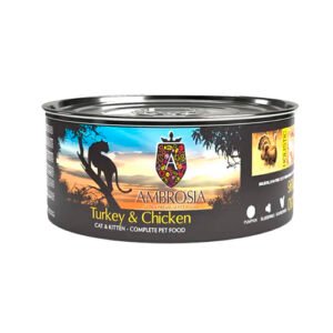 AMBROSIA GF CAT LATA PAVO & POLLO 150GR
