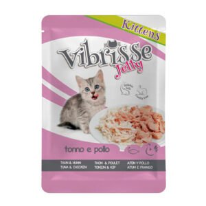 VIBRISSE GATITOS POUCH ATUN Y POLLO EN GELATINA 70g