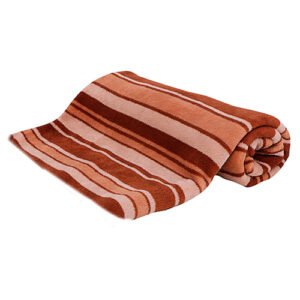 MANTA SUAVE ESTAMPADO MARRON